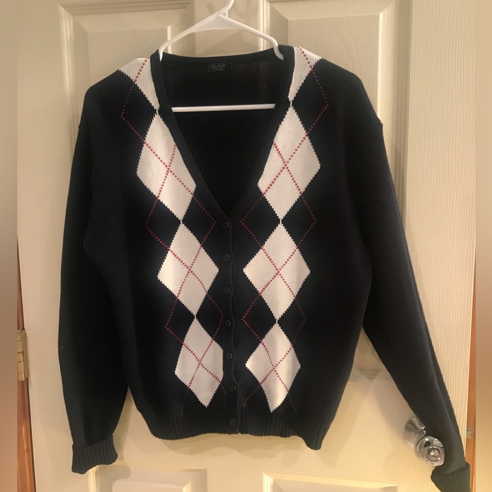 NWOT John Galt Argyle Cardigan (Brandy Melville)